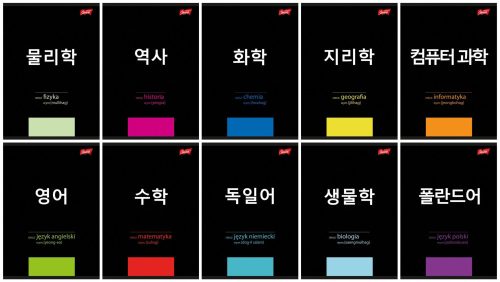  A set of 10 themed A5-60K notebooks with K-POP cheat sheets