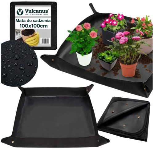  Tapis de plantation Rolmarket VUA280R, noir, 100x100 cm