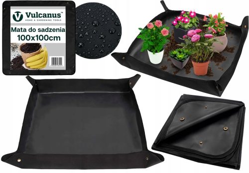 Auvents, couvertures et tapis pour jardins, terrasses et balcons Tapis végétal Rolmarket VUA280R, noir, 100x100 cm