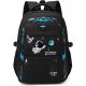  K&M school backpack with multiple compartments, black