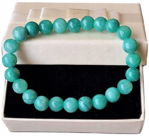  AMAZONITE NATURAL BRACELET ETHNO ART ELIXIR OF YOUTH STONES OF HOPE