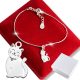  Silver Bracelet Pendant Cat Kitty 925