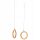 Wooden gymnastic rings for exercises