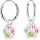  CHILDREN'S HANGING SILVER PAW EARRINGS