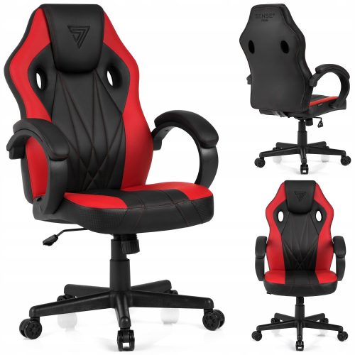  Sense7 Prism Gaming Chair, Black and Blue Eco-Leather