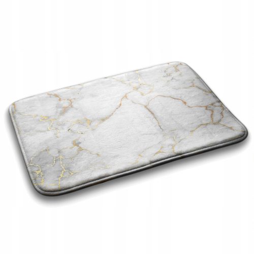 Soft bathroom rug made of soft, light marble