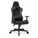  Sense7 Spellcaster Gaming Chair, Black and Grey Fabric