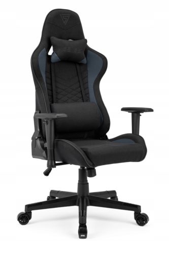  Sense7 Spellcaster Gaming Chair, Black and Blue Fabric