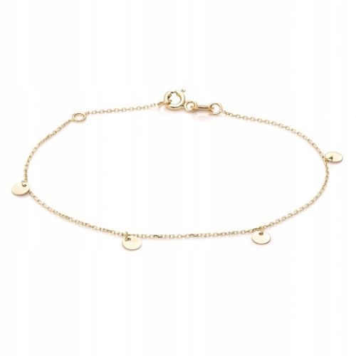  Gold bracelet ANIA KRUK smooth plates gold 375