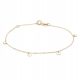  Gold bracelet ANIA KRUK smooth plates gold 375