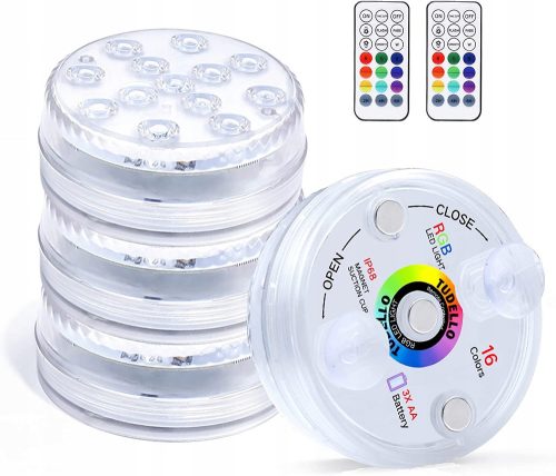 Waterproof lamps and lighting for swimming pools 4x underwater pool lighting, LED remote control