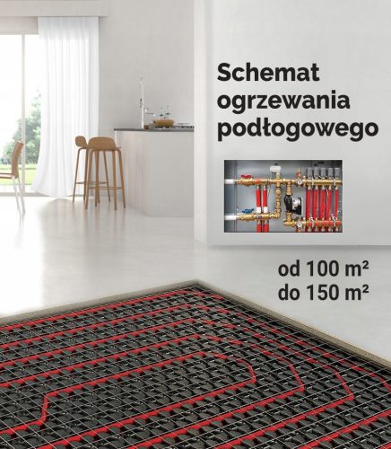 Underfloor heating / house up to 100 m2