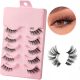  ARTIFICIAL EYELASHES STRIP SET OF 5 PAIRS HALF 1006