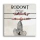  Set of bracelets made of RHODONITE amulet for FERTILITY