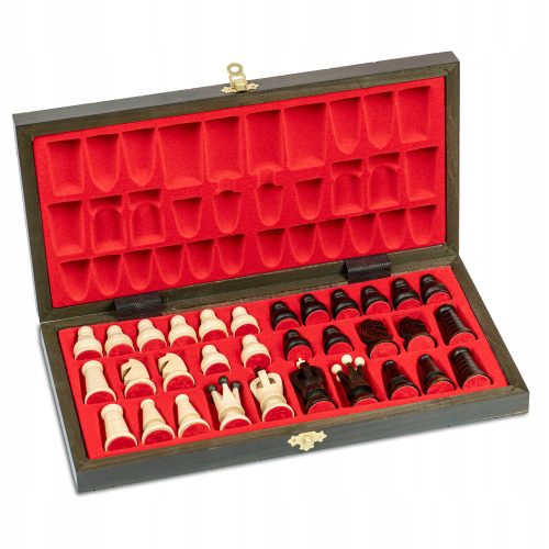  WOODEN CHESS SET 34x34cm