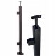 BALUSTRADE POST 40x40 BLACK SMOOTH STARTER