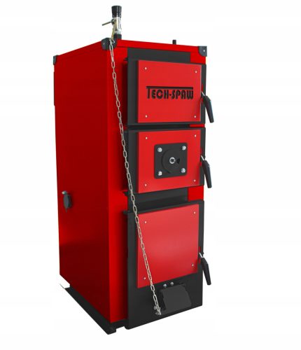  Tech-Spaw dual-function steel furnace for briquettes, wood, coke, fine coal, pellets, brown coal, hard coal 24 kW