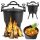  CAST IRON POT Hungarian hunting pot roasts 10L for CAMPFIRE GRILL