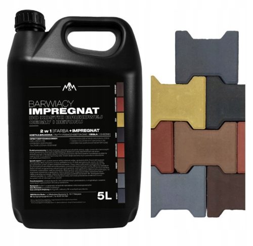 Impregnation paint for concrete paving stones 5l black