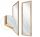 Bathroom mirror Manufaktura Ram wall mirror, rectangular, 650 x 1550 mm