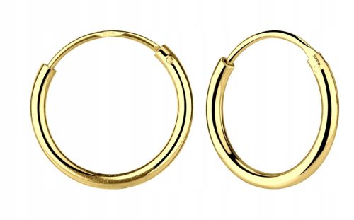  SILVER GOLD PLATED HANGING HOOP EARRINGS