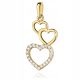  Gold Pendant Heart Cubic Zirconia as a gift