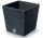  Prosperplast flowerpot 29.5 cm x 29.5 x 29 cm, plastic in grey and silver tones