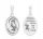  Silver medallion Ag 925 rhodium plated St. Jadwiga MDC064