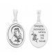  Silver medallion Ag 925 rhodium plated St. Jadwiga MDC064