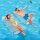 MoKo Inflatable Swimming Pool Float Row, 4-in-1 2