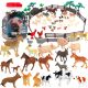  FARM FIGURES PETS SET IN A BOX OF 40 PIECES BOLEY