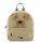  One-piece kindergarten backpack DOG Trixie, boys, girls. Brown and beige tones