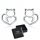  K19 silver earrings cat hearts for girls studs from SilverBeads