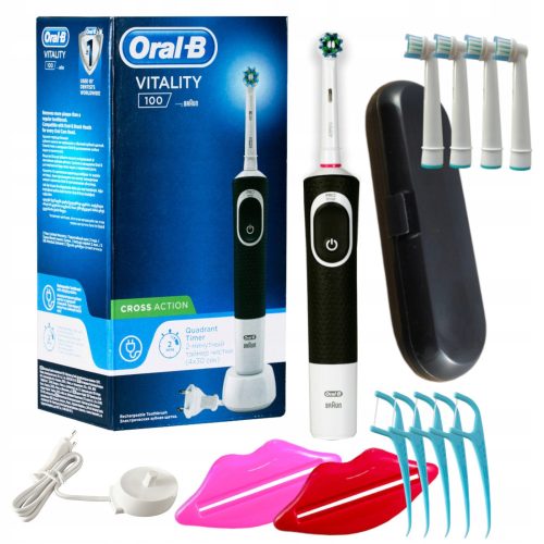  Oral-B D100 Vitality Cross Action Electric Toothbrush Black