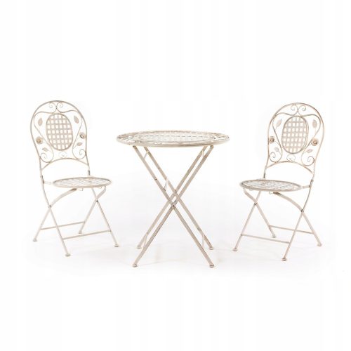 A set of garden and patio furniture MEVEN garden furniture set made of metal, 3 pieces.