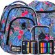  CoolPack Multi-Compartment School Backpack, Black, Blues, Pinks, 27 l