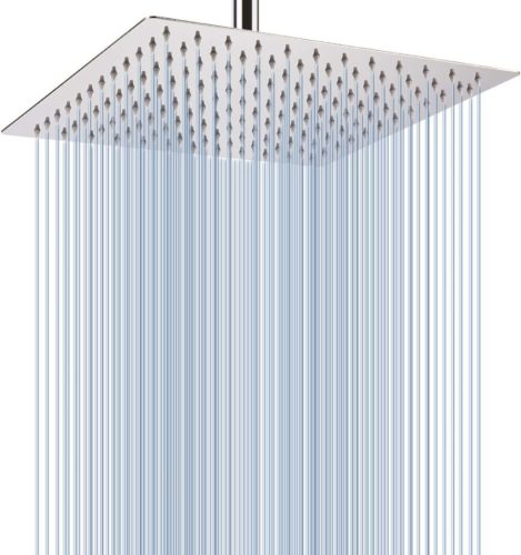 NO chrome-plated rain shower head