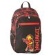  LEGO Ninjago LEGO-BAGS Kindergarten Backpack with Multiple Compartments for Boys, Black, Red Tones