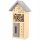  Hotel insect house made of wood 13x8x26 cm grey