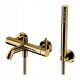  Omnires Single Lever Wall-Mounted Bathtub Faucet, Gold