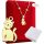  Gold Necklace with Cat as a Gift 925 Kitty