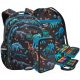 CoolPack Jerry Dinosaur Themed Youth School Backpack Kit with Pencil Case and Drawstring Bag