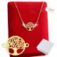  Gold Necklace Tree of Happiness as a Gift 925