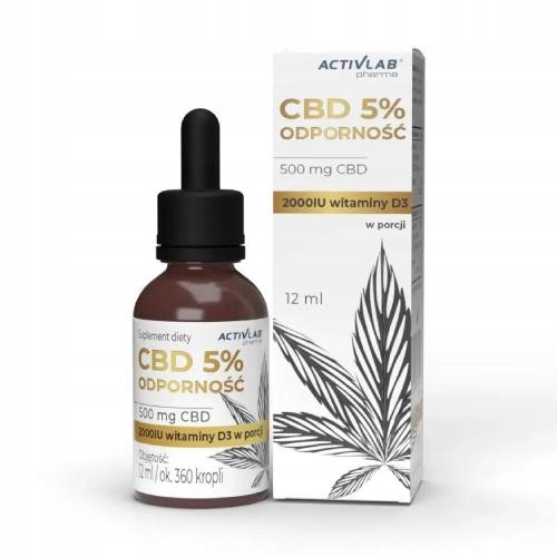  ACTIVLAB CBD 5% Immunity with Vitamin D, 12ml