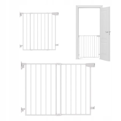 Tulano screw-on, expandable door barrier, white