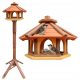  BIRD HOUSE, LARGE WOODEN FEEDER ON A STAND