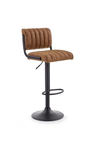  Halmar stool, black, 109 cm, imitation leather