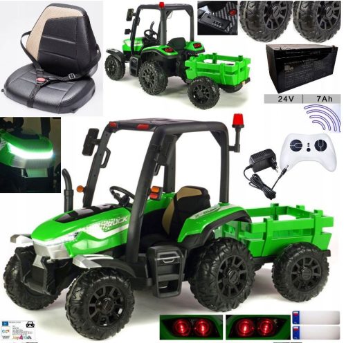  Children's tractor with 24V battery, 400W power, EVA wheels