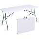 Table pour jardin et terrasse - Table eHokery Rico, blanc, 152 x 70 x 73 cm