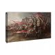 Pictures on the wall Attack of the Hussars - Painting on canvas 100x70 cm